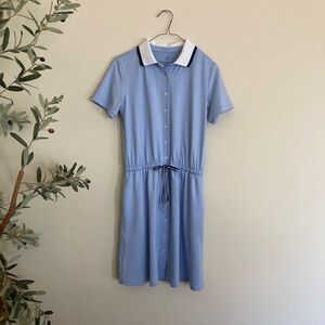 Tuckernuck Sport Light Blue Short Sleeve Performance Jersey Alcott Golf Dress